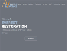 Tablet Screenshot of everest-restoration.com